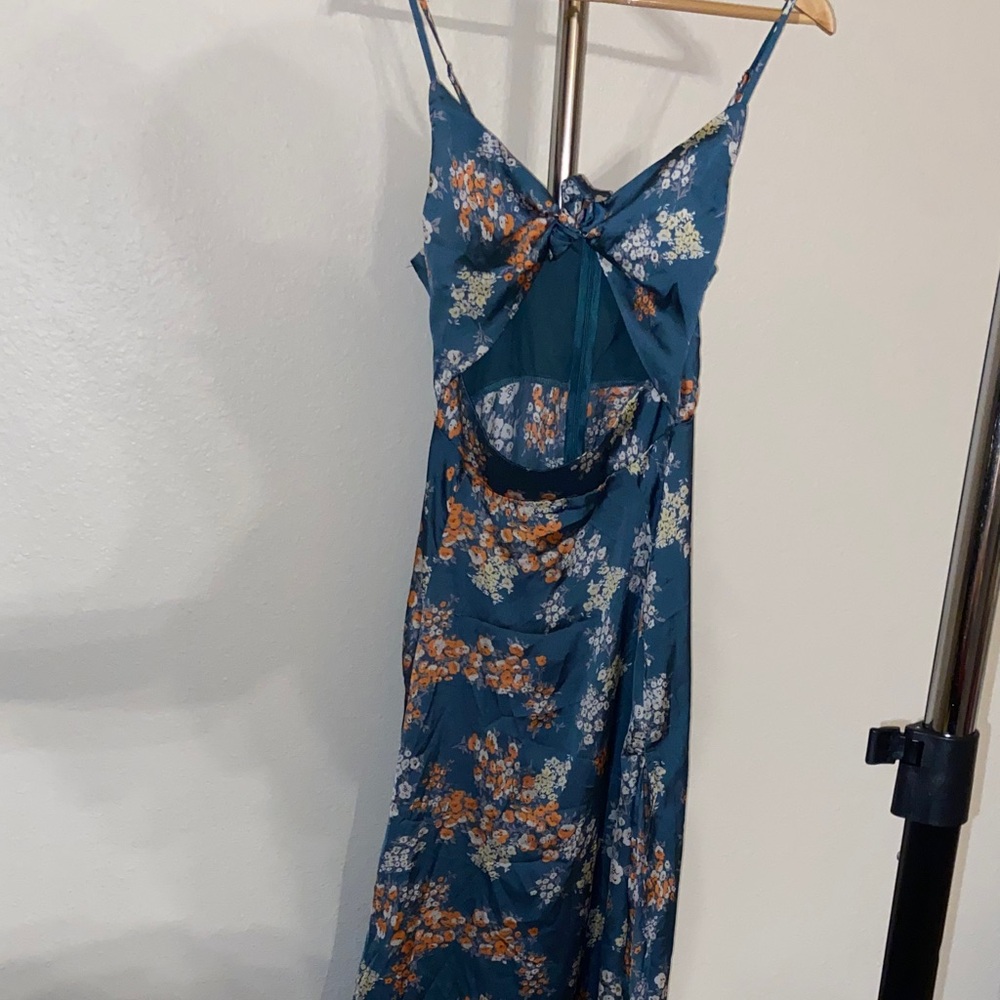 Floral Blue Dress